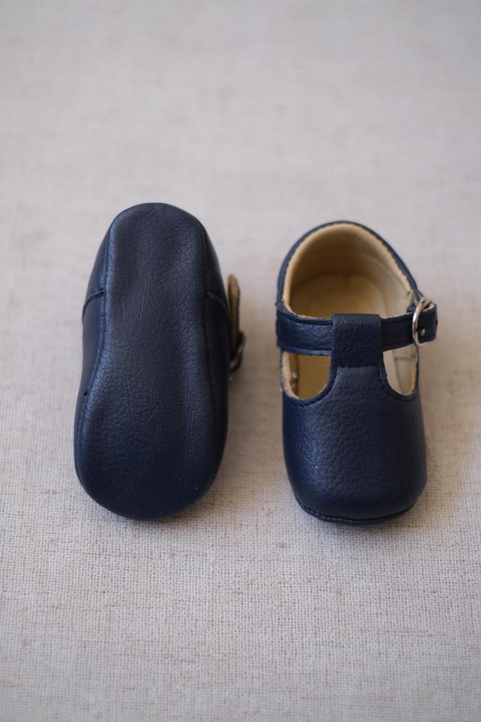Zapatos Hebilla Azul Marino
